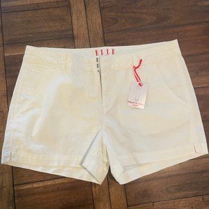 NWT Elle Paris White Shorts Size 14